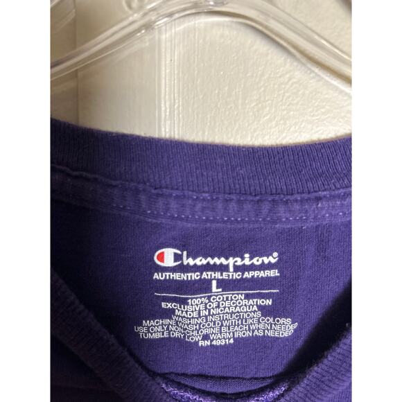 K-State Kansas State University Champion Men’s L NCAA Wildcats T-Shirt Purple - Picture 4 of 11